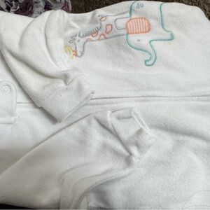 Carter's Fleece White Baby Sleep Sack with Snap Closures
